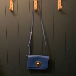 Kate Spade leather crossbody purse (Royal Blue)